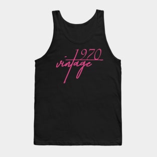 1970 Vintage. 50th Birthday Cool Gift Idea Tank Top